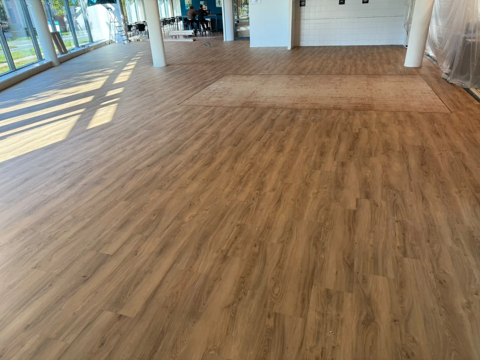 Tarkett iD Square in het restaurant van Intergamma Leusden