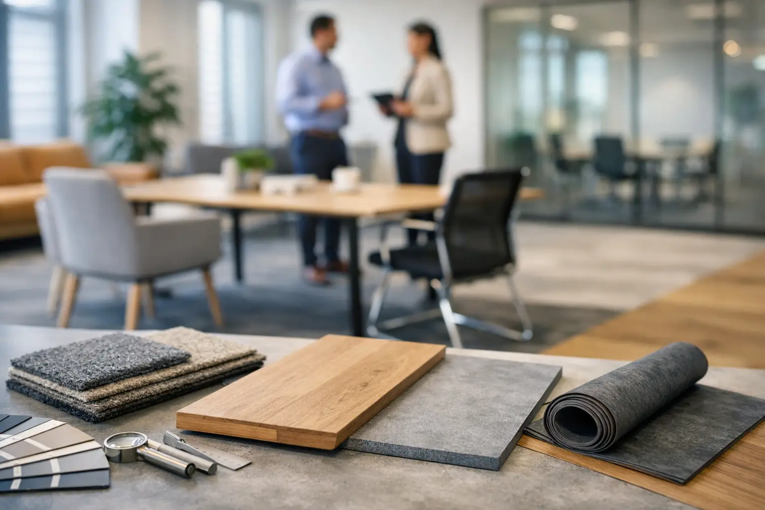 Gids projectinrichting met vloerkeuze voor bedrijven