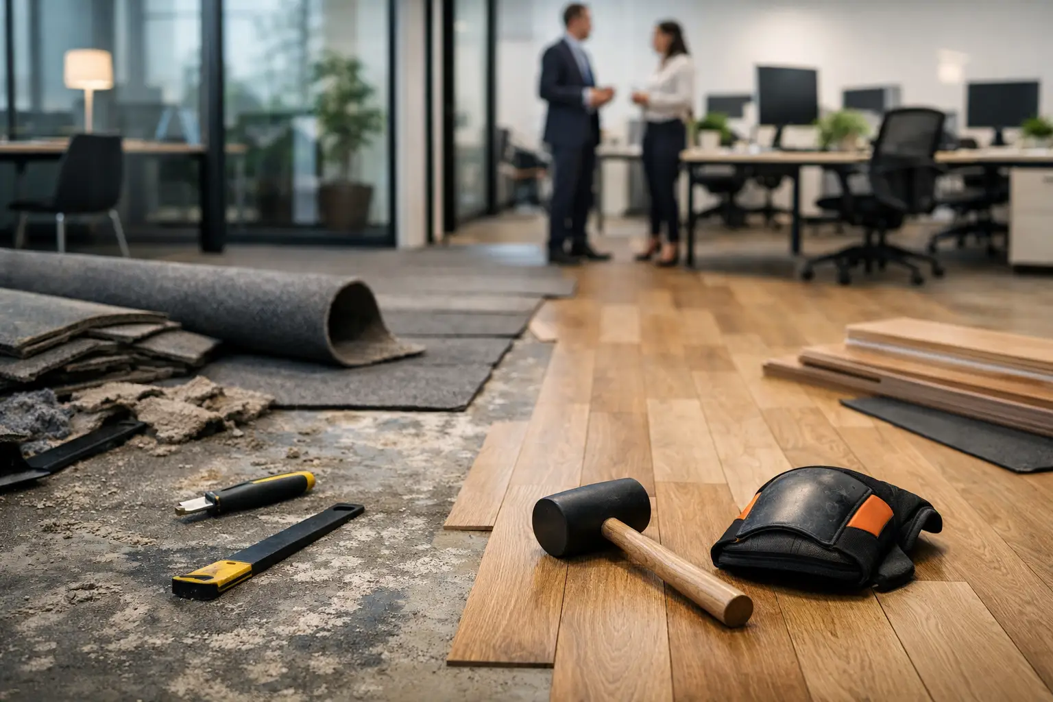 Hoe plan je vloerrenovatie gefaseerd op kantoor?