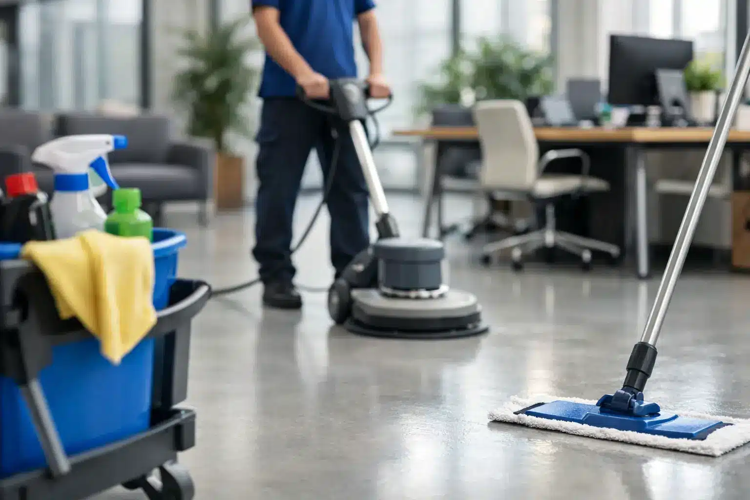 Hoe reinig je linoleum zakelijk in kantoren?