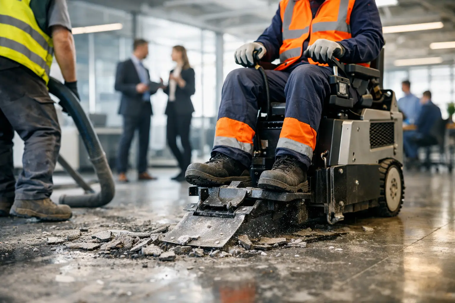Hoe werkt vloerverwijdering zonder stilstand?