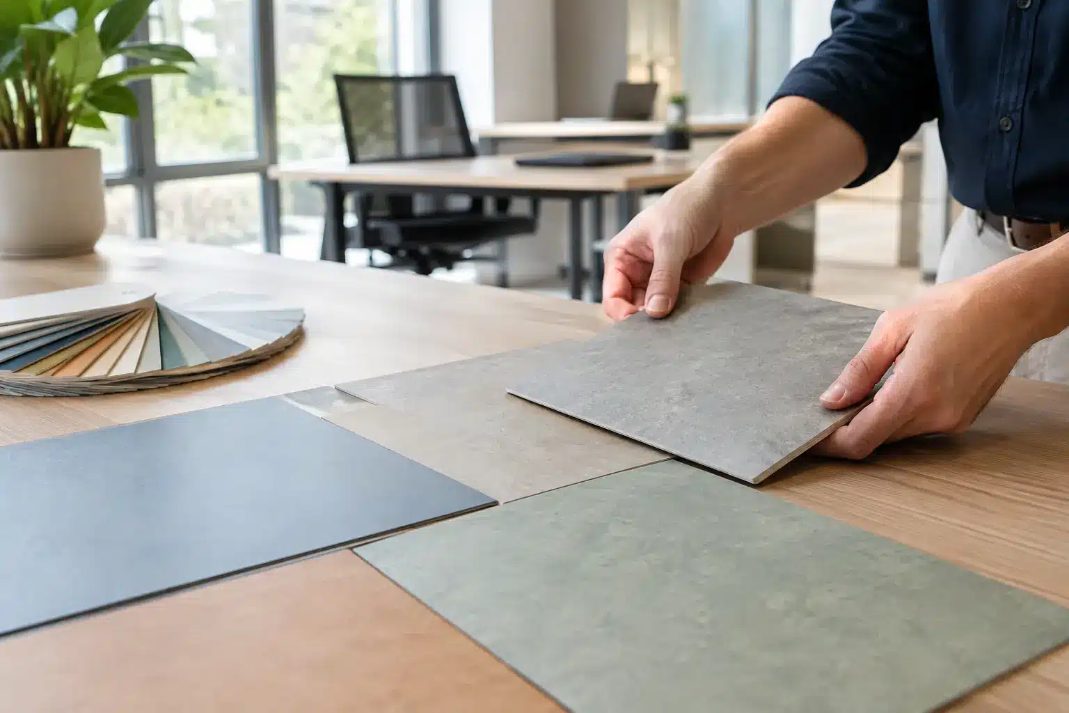 Marmoleum of PVC voor kantoor vergelijken
