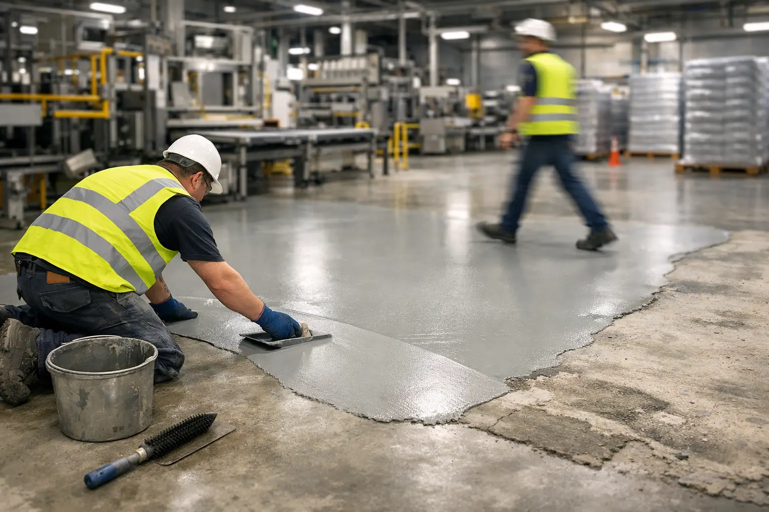 Vloer renovatie zonder bedrijfsstilstand